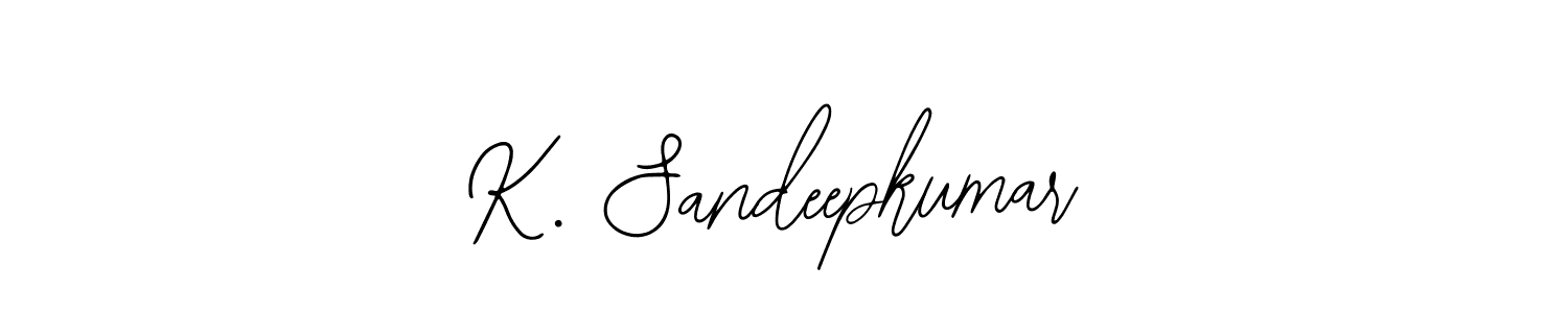 Bearetta-2O07w is a professional signature style that is perfect for those who want to add a touch of class to their signature. It is also a great choice for those who want to make their signature more unique. Get K. Sandeepkumar name to fancy signature for free. K. Sandeepkumar signature style 12 images and pictures png