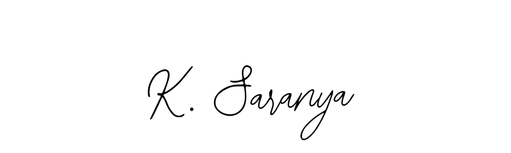 if you are searching for the best signature style for your name K. Saranya. so please give up your signature search. here we have designed multiple signature styles  using Bearetta-2O07w. K. Saranya signature style 12 images and pictures png