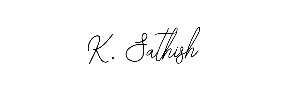 if you are searching for the best signature style for your name K. Sathish. so please give up your signature search. here we have designed multiple signature styles  using Bearetta-2O07w. K. Sathish signature style 12 images and pictures png