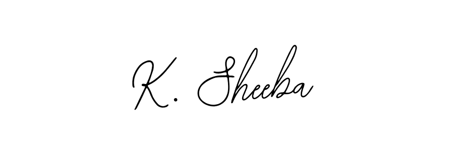 Create a beautiful signature design for name K. Sheeba. With this signature (Bearetta-2O07w) fonts, you can make a handwritten signature for free. K. Sheeba signature style 12 images and pictures png