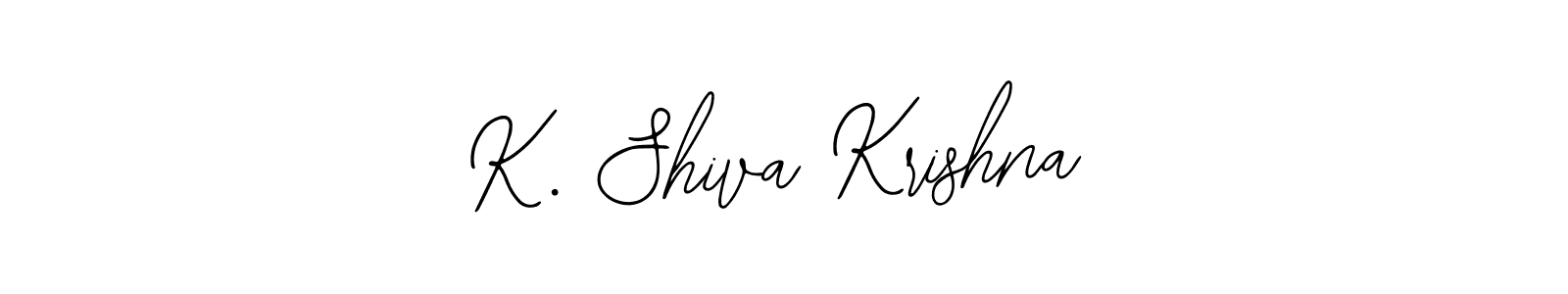 Also You can easily find your signature by using the search form. We will create K. Shiva Krishna name handwritten signature images for you free of cost using Bearetta-2O07w sign style. K. Shiva Krishna signature style 12 images and pictures png