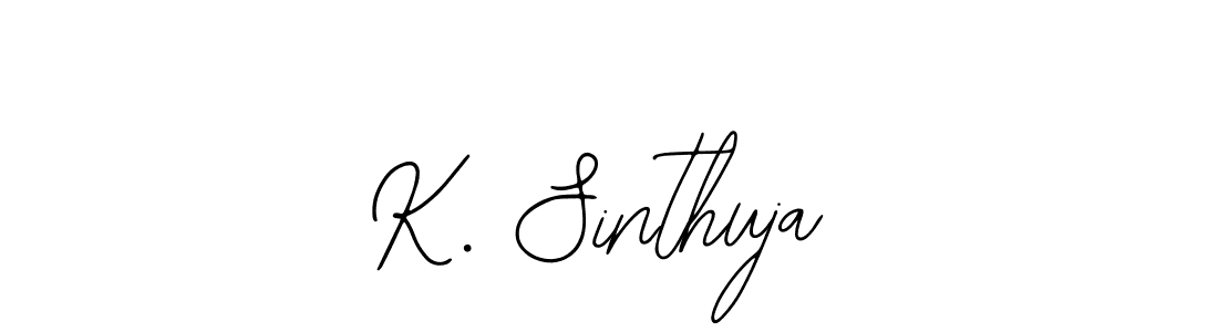 You should practise on your own different ways (Bearetta-2O07w) to write your name (K. Sinthuja) in signature. don't let someone else do it for you. K. Sinthuja signature style 12 images and pictures png