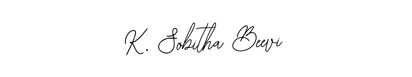 Also we have K. Sobitha Beevi name is the best signature style. Create professional handwritten signature collection using Bearetta-2O07w autograph style. K. Sobitha Beevi signature style 12 images and pictures png