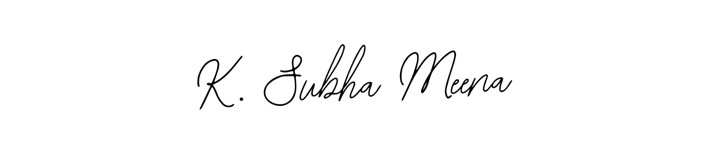 if you are searching for the best signature style for your name K. Subha Meena. so please give up your signature search. here we have designed multiple signature styles  using Bearetta-2O07w. K. Subha Meena signature style 12 images and pictures png