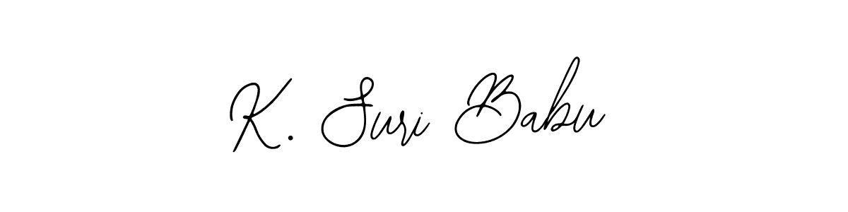 Also You can easily find your signature by using the search form. We will create K. Suri Babu name handwritten signature images for you free of cost using Bearetta-2O07w sign style. K. Suri Babu signature style 12 images and pictures png