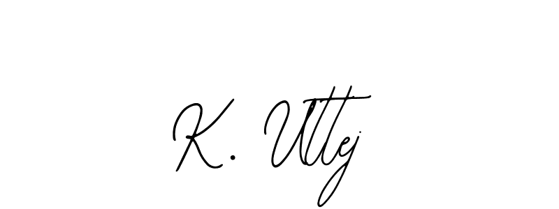 Create a beautiful signature design for name K. Uttej. With this signature (Bearetta-2O07w) fonts, you can make a handwritten signature for free. K. Uttej signature style 12 images and pictures png