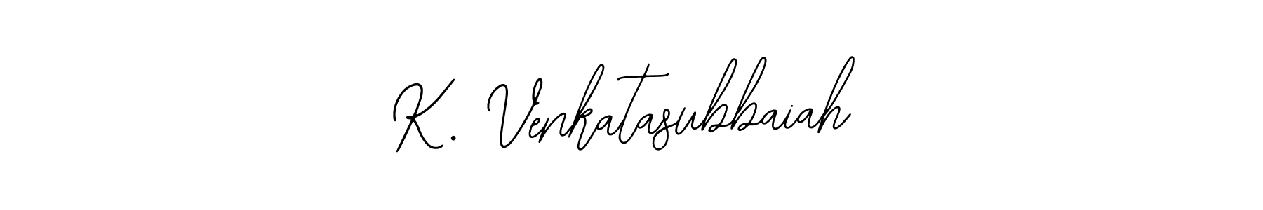 if you are searching for the best signature style for your name K. Venkatasubbaiah. so please give up your signature search. here we have designed multiple signature styles  using Bearetta-2O07w. K. Venkatasubbaiah signature style 12 images and pictures png