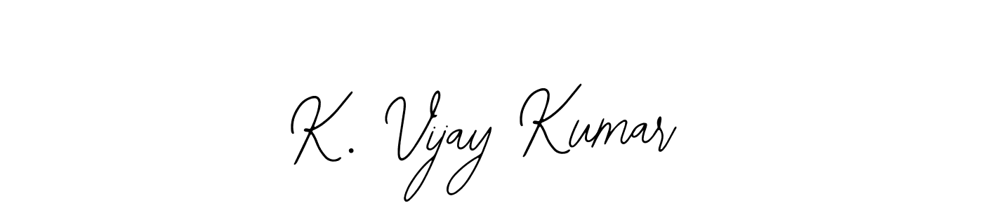 You should practise on your own different ways (Bearetta-2O07w) to write your name (K. Vijay Kumar) in signature. don't let someone else do it for you. K. Vijay Kumar signature style 12 images and pictures png