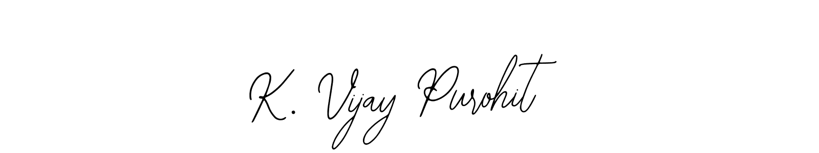 How to make K. Vijay Purohit name signature. Use Bearetta-2O07w style for creating short signs online. This is the latest handwritten sign. K. Vijay Purohit signature style 12 images and pictures png