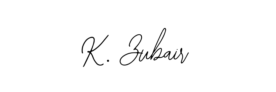 K. Zubair stylish signature style. Best Handwritten Sign (Bearetta-2O07w) for my name. Handwritten Signature Collection Ideas for my name K. Zubair. K. Zubair signature style 12 images and pictures png