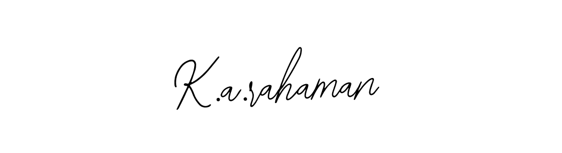 See photos of K.a.rahaman official signature by Spectra . Check more albums & portfolios. Read reviews & check more about Bearetta-2O07w font. K.a.rahaman signature style 12 images and pictures png