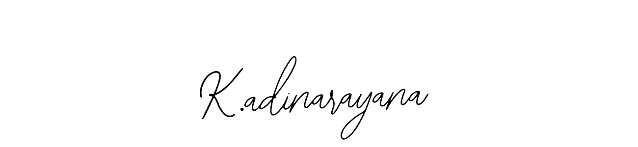 Also You can easily find your signature by using the search form. We will create K.adinarayana name handwritten signature images for you free of cost using Bearetta-2O07w sign style. K.adinarayana signature style 12 images and pictures png