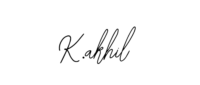 Also You can easily find your signature by using the search form. We will create K.akhil name handwritten signature images for you free of cost using Bearetta-2O07w sign style. K.akhil signature style 12 images and pictures png