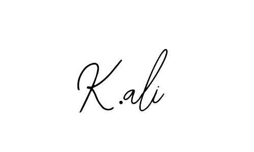 Design your own signature with our free online signature maker. With this signature software, you can create a handwritten (Bearetta-2O07w) signature for name K.ali. K.ali signature style 12 images and pictures png