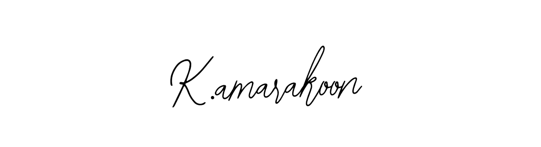 How to make K.amarakoon name signature. Use Bearetta-2O07w style for creating short signs online. This is the latest handwritten sign. K.amarakoon signature style 12 images and pictures png