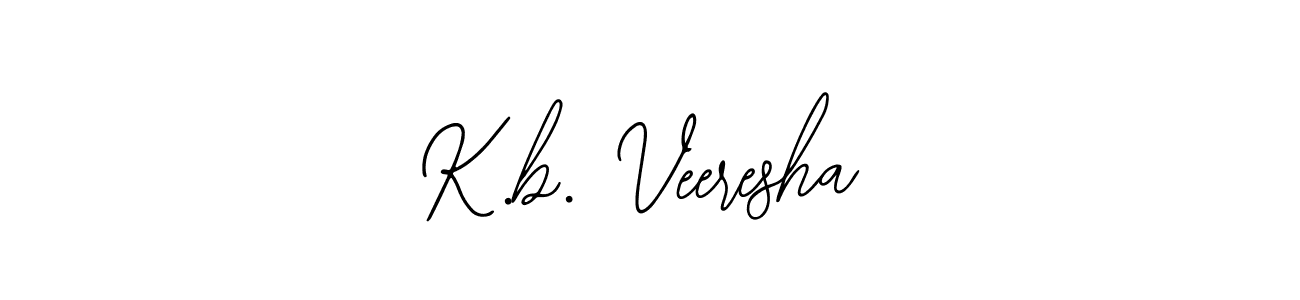 Use a signature maker to create a handwritten signature online. With this signature software, you can design (Bearetta-2O07w) your own signature for name K.b. Veeresha. K.b. Veeresha signature style 12 images and pictures png