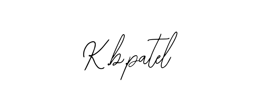 Similarly Bearetta-2O07w is the best handwritten signature design. Signature creator online .You can use it as an online autograph creator for name K.b.patel. K.b.patel signature style 12 images and pictures png