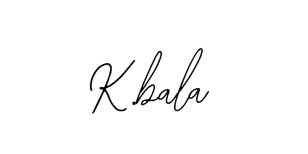 Create a beautiful signature design for name K.bala. With this signature (Bearetta-2O07w) fonts, you can make a handwritten signature for free. K.bala signature style 12 images and pictures png