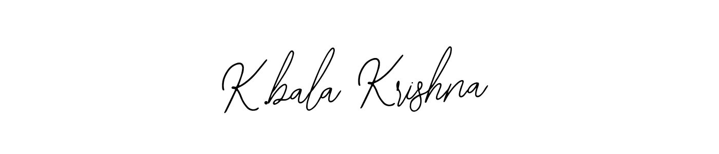 Use a signature maker to create a handwritten signature online. With this signature software, you can design (Bearetta-2O07w) your own signature for name K.bala Krishna. K.bala Krishna signature style 12 images and pictures png