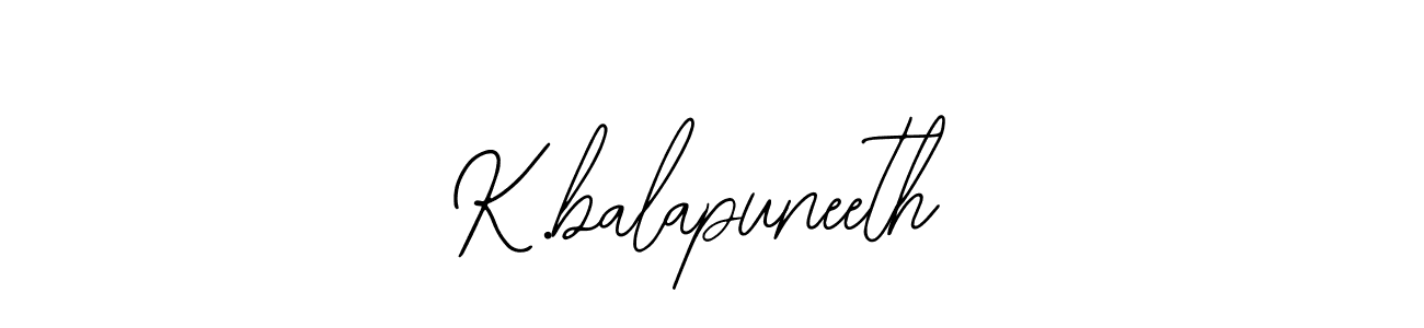 You can use this online signature creator to create a handwritten signature for the name K.balapuneeth. This is the best online autograph maker. K.balapuneeth signature style 12 images and pictures png