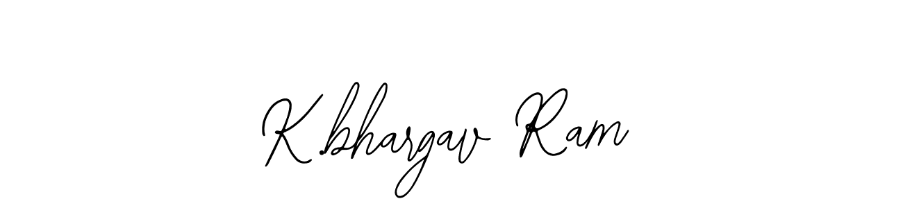 How to make K.bhargav Ram name signature. Use Bearetta-2O07w style for creating short signs online. This is the latest handwritten sign. K.bhargav Ram signature style 12 images and pictures png