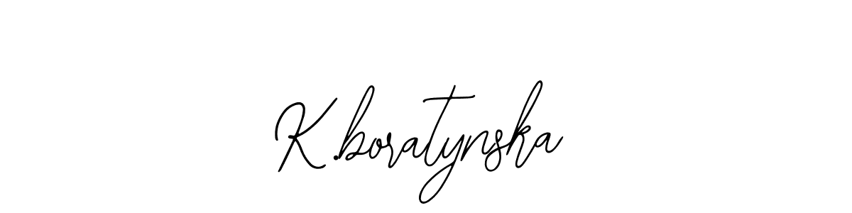 Also we have K.boratynska name is the best signature style. Create professional handwritten signature collection using Bearetta-2O07w autograph style. K.boratynska signature style 12 images and pictures png