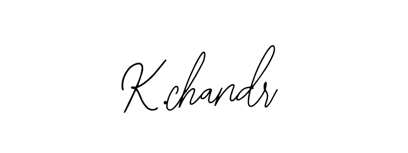 Design your own signature with our free online signature maker. With this signature software, you can create a handwritten (Bearetta-2O07w) signature for name K.chandr. K.chandr signature style 12 images and pictures png