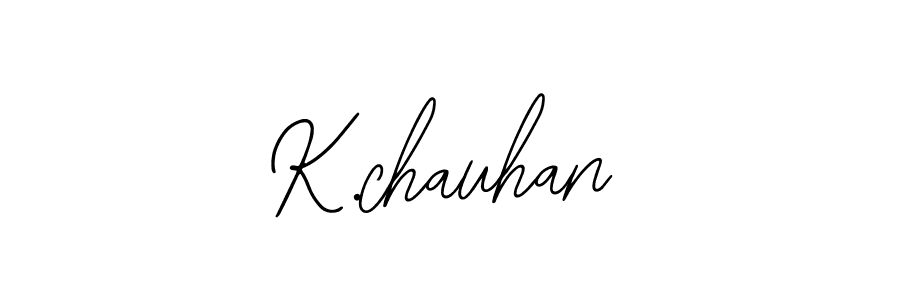 Use a signature maker to create a handwritten signature online. With this signature software, you can design (Bearetta-2O07w) your own signature for name K.chauhan. K.chauhan signature style 12 images and pictures png