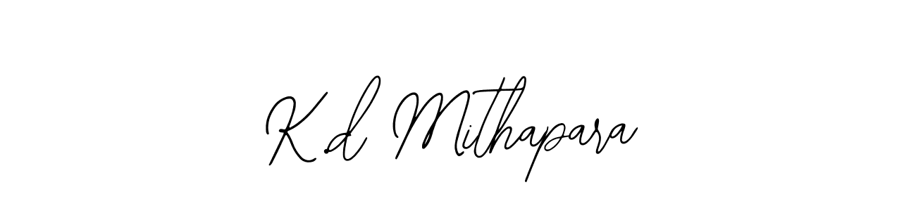 Make a beautiful signature design for name K.d Mithapara. With this signature (Bearetta-2O07w) style, you can create a handwritten signature for free. K.d Mithapara signature style 12 images and pictures png