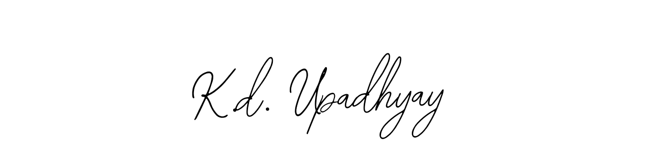 Create a beautiful signature design for name K.d. Upadhyay. With this signature (Bearetta-2O07w) fonts, you can make a handwritten signature for free. K.d. Upadhyay signature style 12 images and pictures png