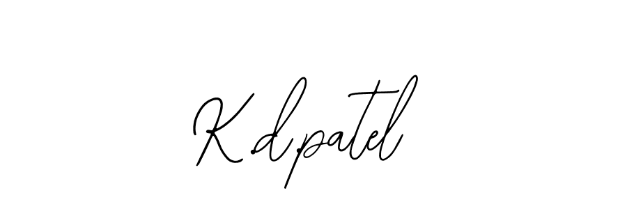 It looks lik you need a new signature style for name K.d.patel. Design unique handwritten (Bearetta-2O07w) signature with our free signature maker in just a few clicks. K.d.patel signature style 12 images and pictures png