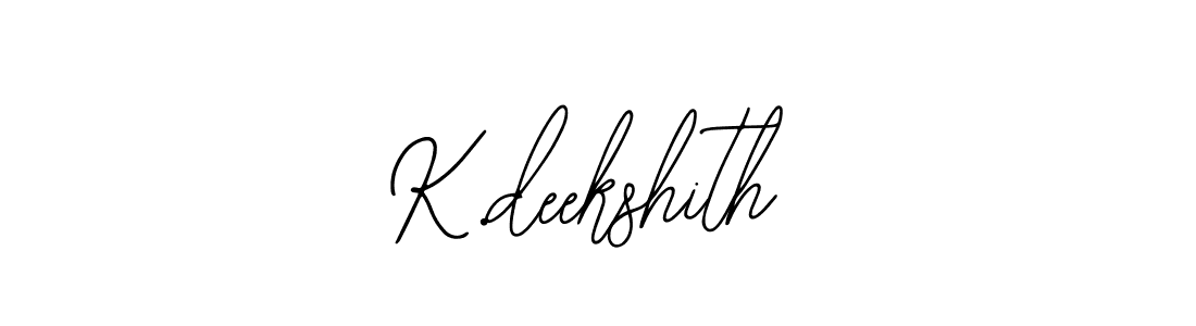 Create a beautiful signature design for name K.deekshith. With this signature (Bearetta-2O07w) fonts, you can make a handwritten signature for free. K.deekshith signature style 12 images and pictures png