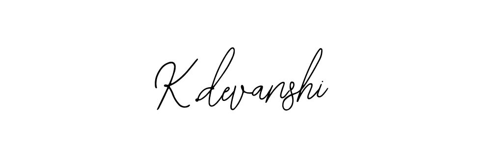 Make a beautiful signature design for name K.devanshi. With this signature (Bearetta-2O07w) style, you can create a handwritten signature for free. K.devanshi signature style 12 images and pictures png