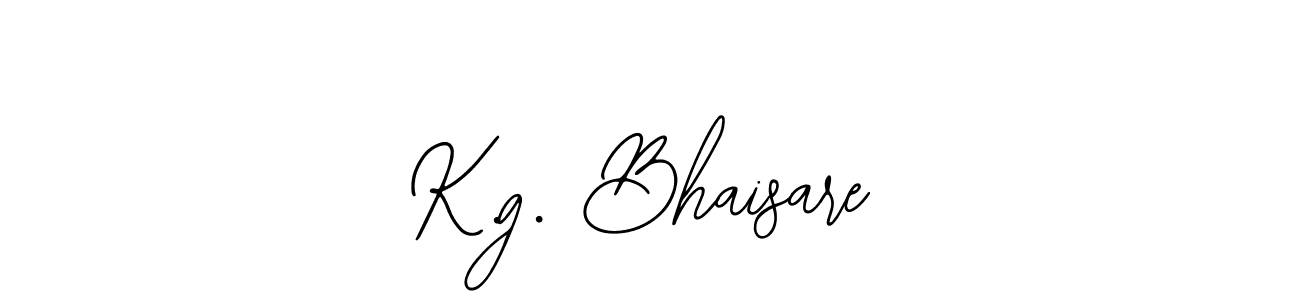 You should practise on your own different ways (Bearetta-2O07w) to write your name (K.g. Bhaisare) in signature. don't let someone else do it for you. K.g. Bhaisare signature style 12 images and pictures png