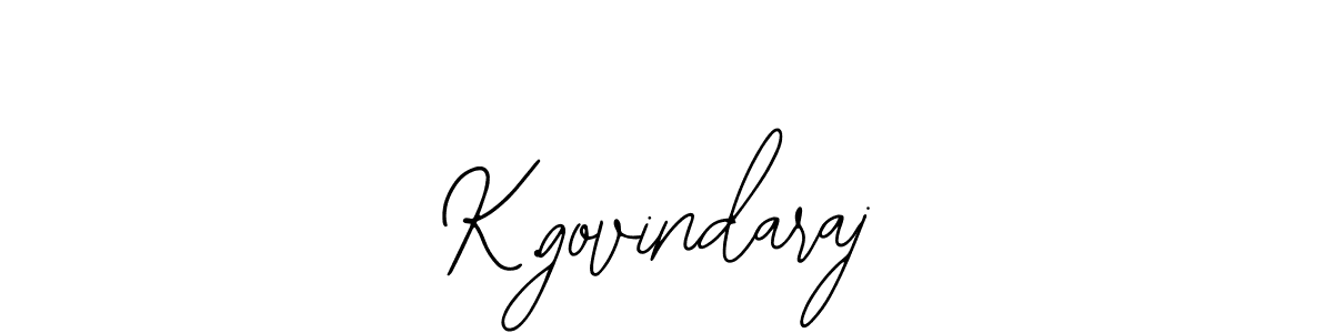 Use a signature maker to create a handwritten signature online. With this signature software, you can design (Bearetta-2O07w) your own signature for name K.govindaraj. K.govindaraj signature style 12 images and pictures png