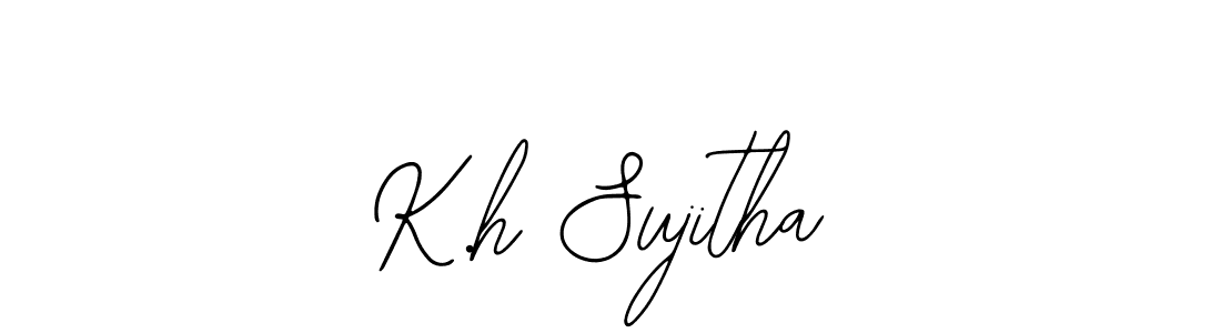 How to Draw K.h Sujitha signature style? Bearetta-2O07w is a latest design signature styles for name K.h Sujitha. K.h Sujitha signature style 12 images and pictures png