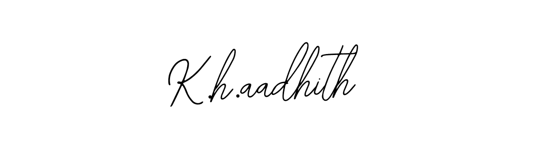 You can use this online signature creator to create a handwritten signature for the name K.h.aadhith. This is the best online autograph maker. K.h.aadhith signature style 12 images and pictures png