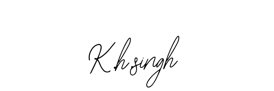 Best and Professional Signature Style for K.h.singh. Bearetta-2O07w Best Signature Style Collection. K.h.singh signature style 12 images and pictures png
