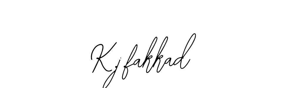 The best way (Bearetta-2O07w) to make a short signature is to pick only two or three words in your name. The name K.j.fakkad include a total of six letters. For converting this name. K.j.fakkad signature style 12 images and pictures png