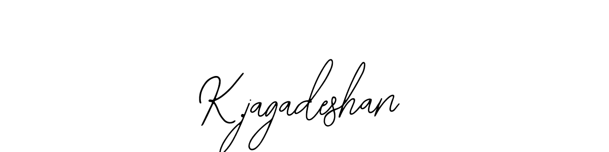 How to make K.jagadeshan name signature. Use Bearetta-2O07w style for creating short signs online. This is the latest handwritten sign. K.jagadeshan signature style 12 images and pictures png