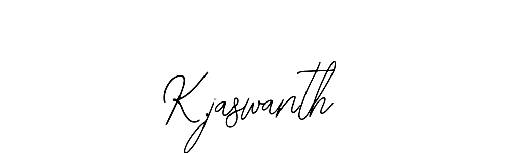 Design your own signature with our free online signature maker. With this signature software, you can create a handwritten (Bearetta-2O07w) signature for name K.jaswanth. K.jaswanth signature style 12 images and pictures png