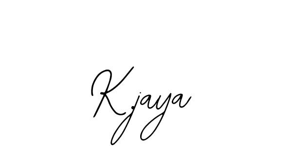 How to make K.jaya name signature. Use Bearetta-2O07w style for creating short signs online. This is the latest handwritten sign. K.jaya signature style 12 images and pictures png