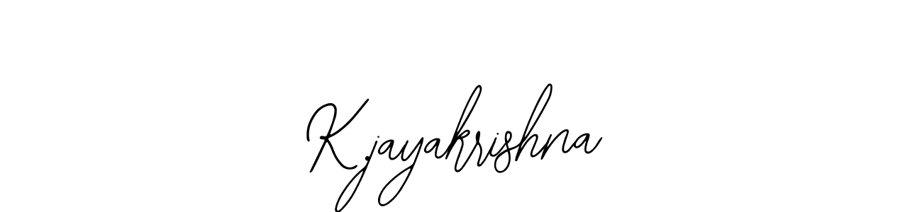 How to Draw K.jayakrishna signature style? Bearetta-2O07w is a latest design signature styles for name K.jayakrishna. K.jayakrishna signature style 12 images and pictures png