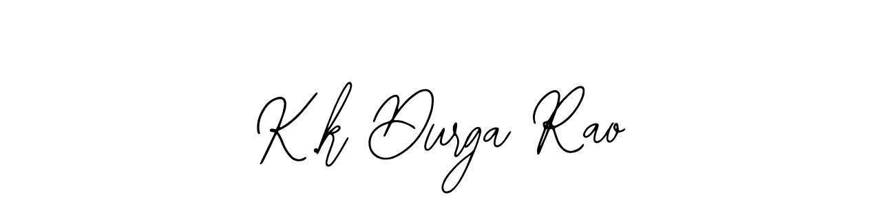 You should practise on your own different ways (Bearetta-2O07w) to write your name (K.k Durga Rao) in signature. don't let someone else do it for you. K.k Durga Rao signature style 12 images and pictures png