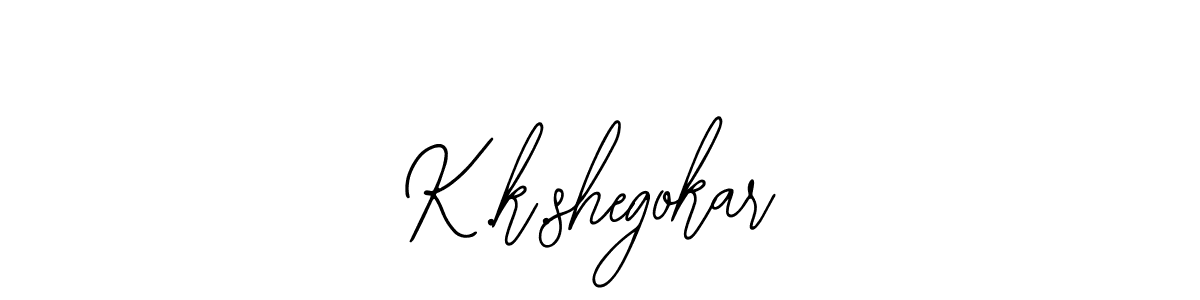 if you are searching for the best signature style for your name K.k.shegokar. so please give up your signature search. here we have designed multiple signature styles  using Bearetta-2O07w. K.k.shegokar signature style 12 images and pictures png