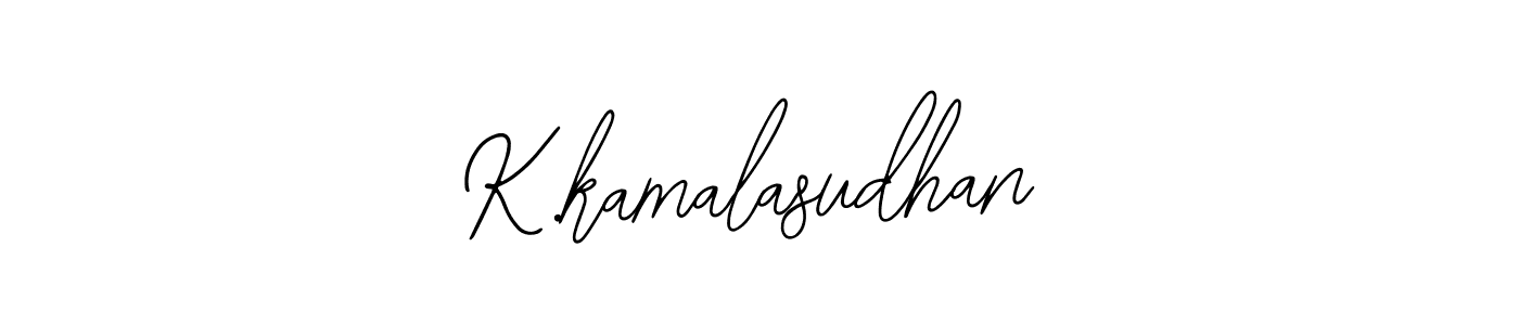 The best way (Bearetta-2O07w) to make a short signature is to pick only two or three words in your name. The name K.kamalasudhan include a total of six letters. For converting this name. K.kamalasudhan signature style 12 images and pictures png