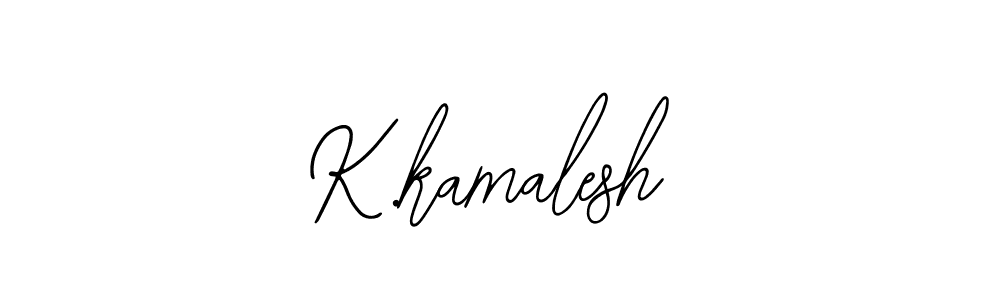 Bearetta-2O07w is a professional signature style that is perfect for those who want to add a touch of class to their signature. It is also a great choice for those who want to make their signature more unique. Get K.kamalesh name to fancy signature for free. K.kamalesh signature style 12 images and pictures png