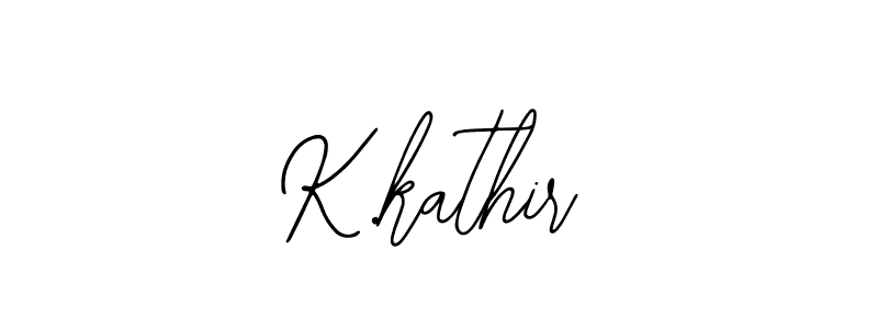 Create a beautiful signature design for name K.kathir. With this signature (Bearetta-2O07w) fonts, you can make a handwritten signature for free. K.kathir signature style 12 images and pictures png