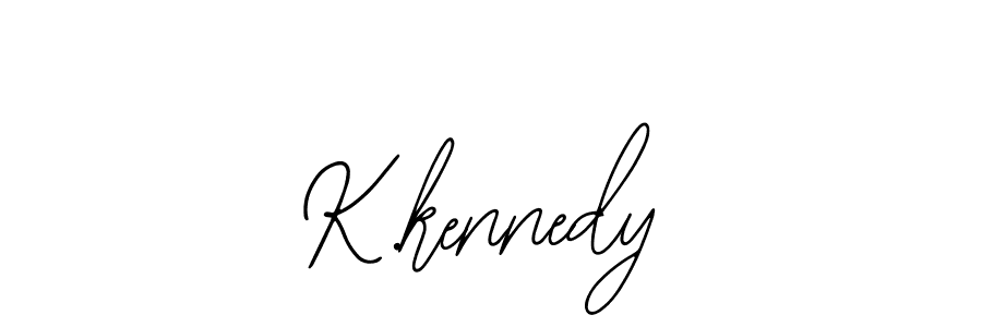 The best way (Bearetta-2O07w) to make a short signature is to pick only two or three words in your name. The name K.kennedy include a total of six letters. For converting this name. K.kennedy signature style 12 images and pictures png
