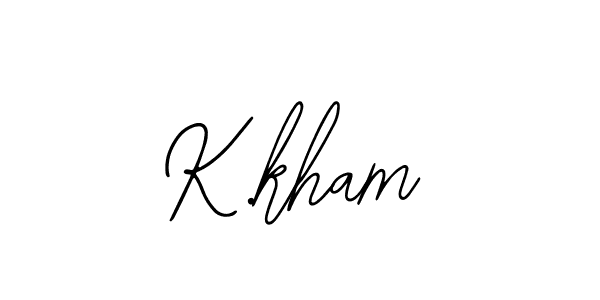 if you are searching for the best signature style for your name K.kham. so please give up your signature search. here we have designed multiple signature styles  using Bearetta-2O07w. K.kham signature style 12 images and pictures png